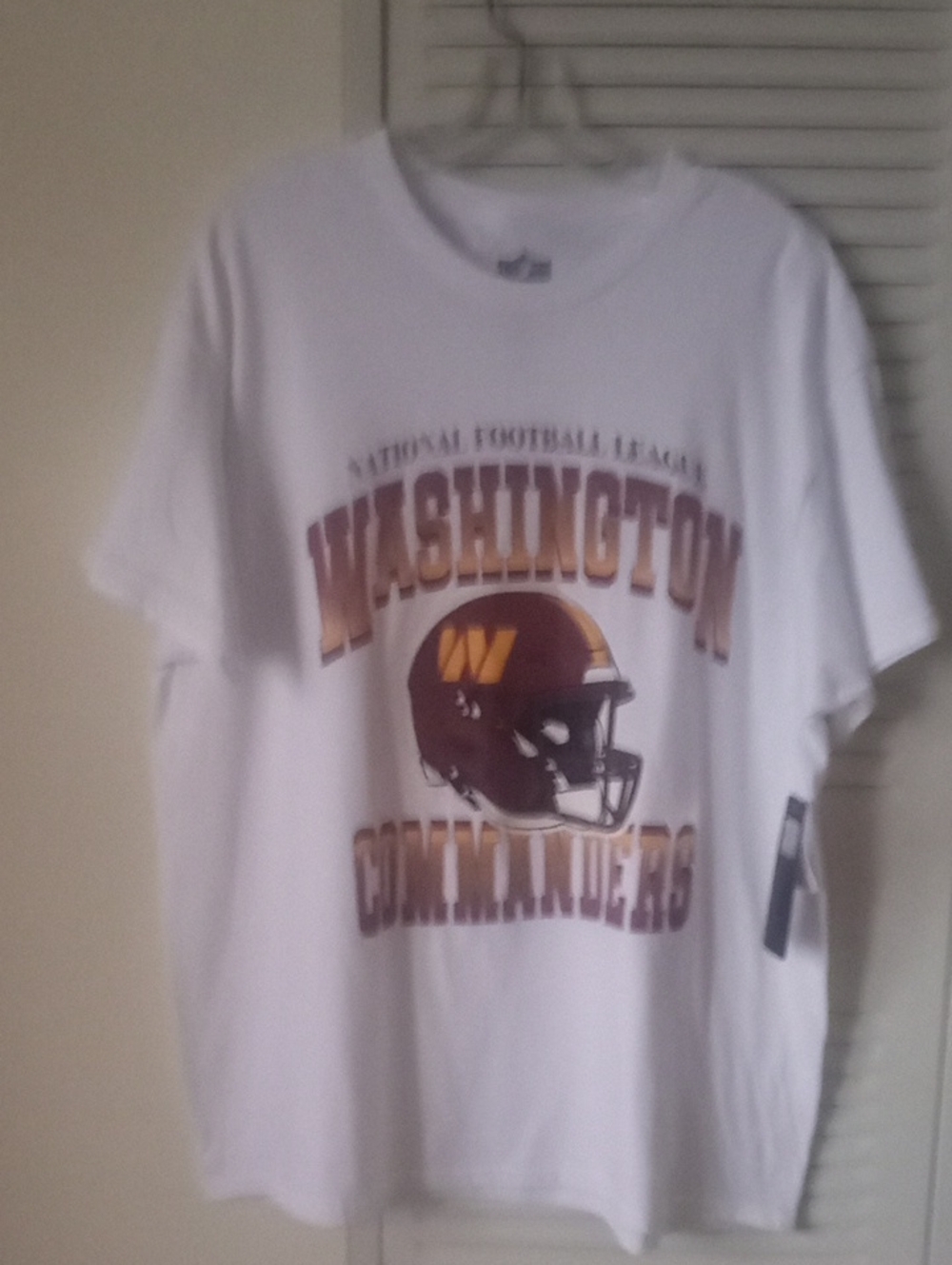 Washington Commanders White Graphic Tee